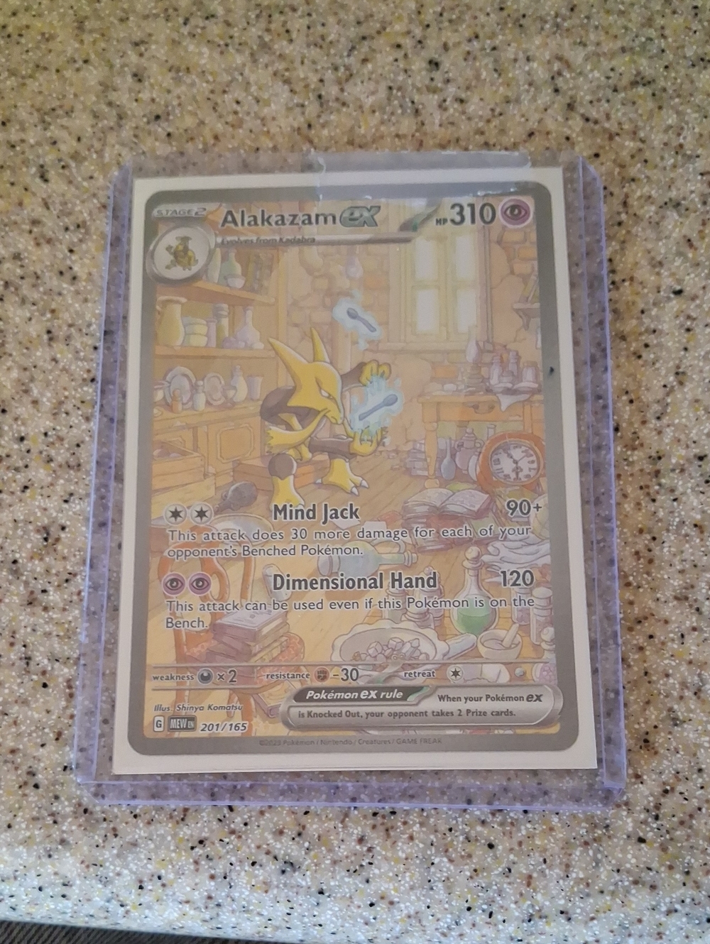 Alakazam-EX Collectible Art Card - Yellow
